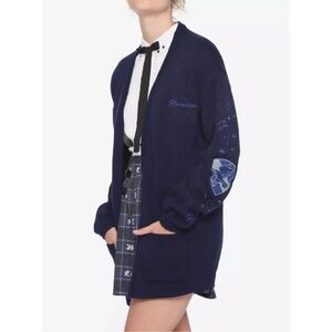 Hot Topic Exclusive Harry Potter Ravenclaw open Cardigan Small NWOT oversized